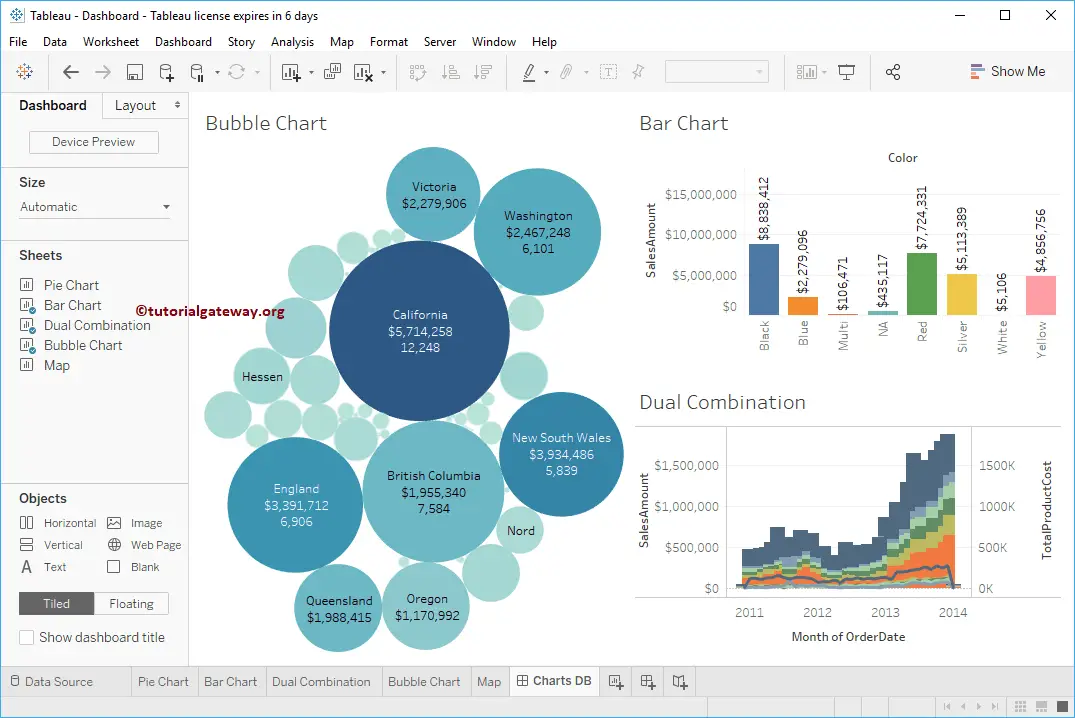 How to Create a Dashboard in Tableau 13