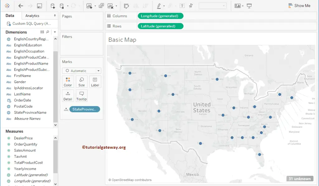 How to Create a Map in Tableau 4