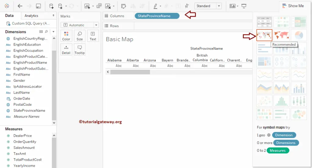 How to Create a Map in Tableau 6