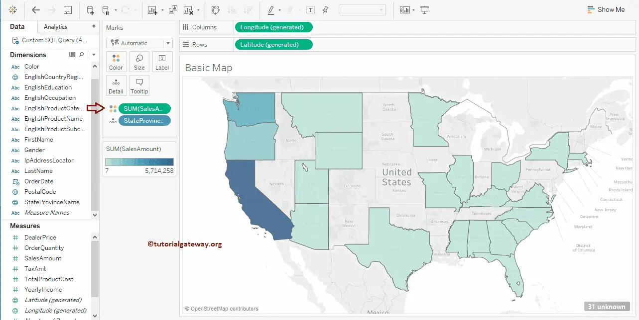 How to Create a Map in Tableau 8