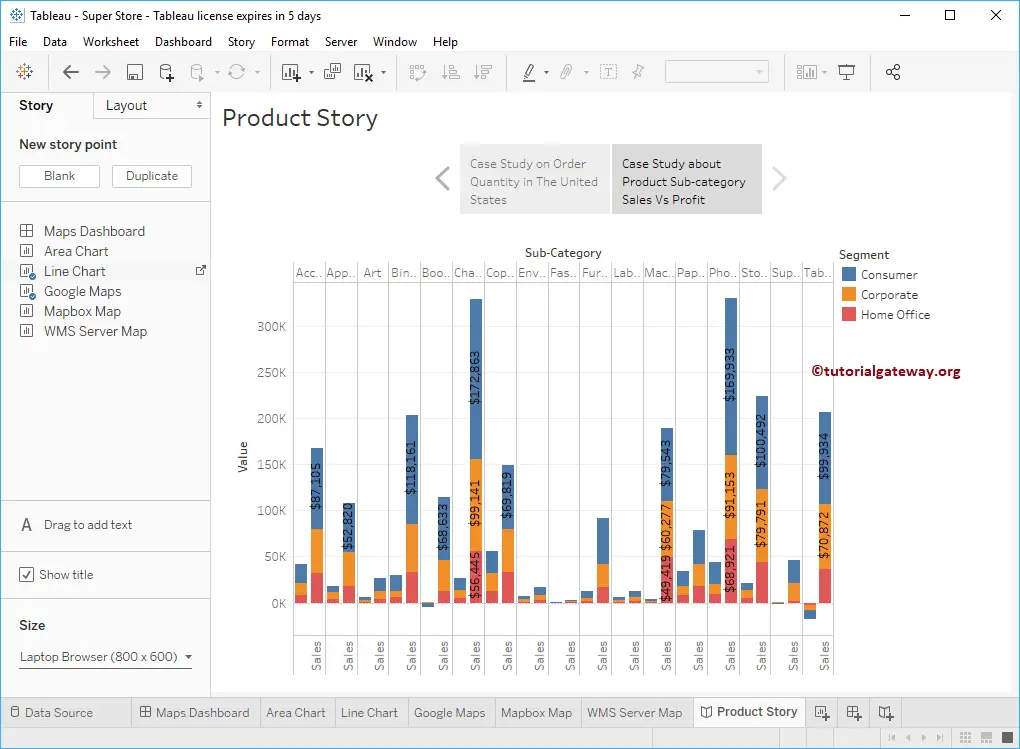 How to Create a Story in Tableau 10