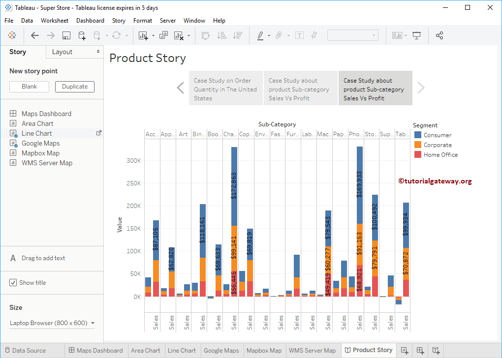 How to Create a Story in Tableau 12