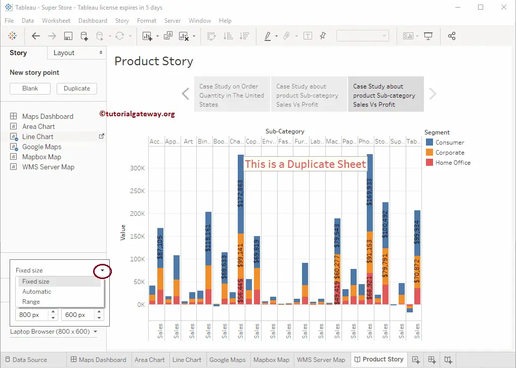 How to Create a Story in Tableau 15