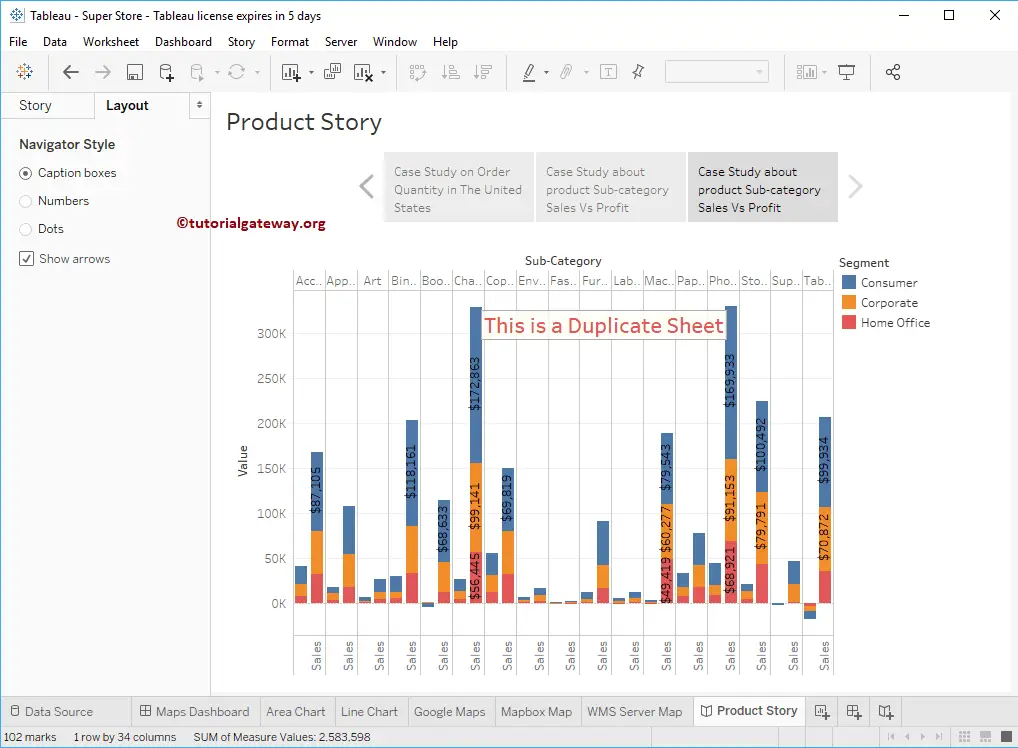 How to Create a Story in Tableau 17