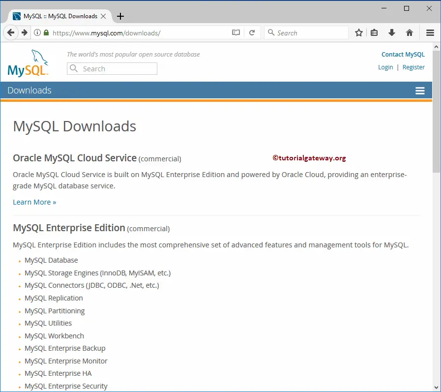How to Download MySQL 1