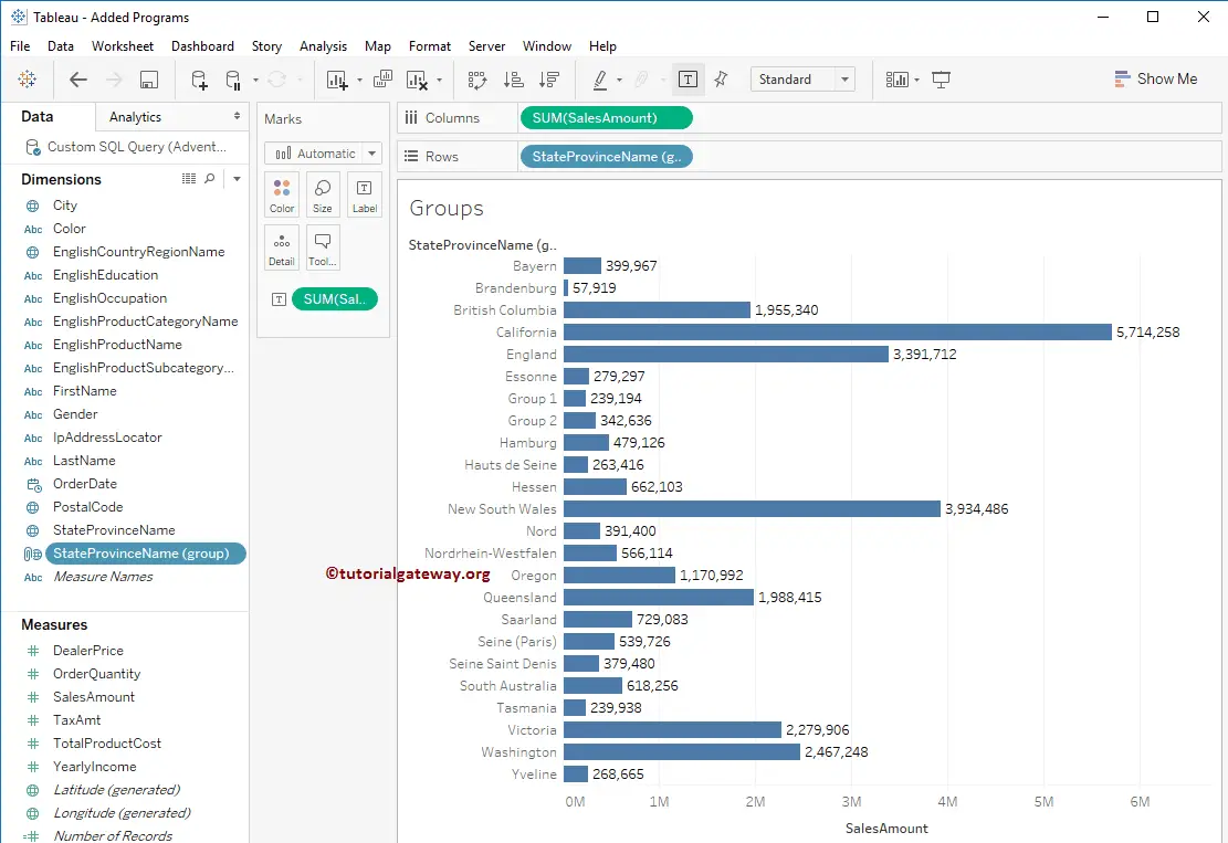 How to Edit Tableau Group 14