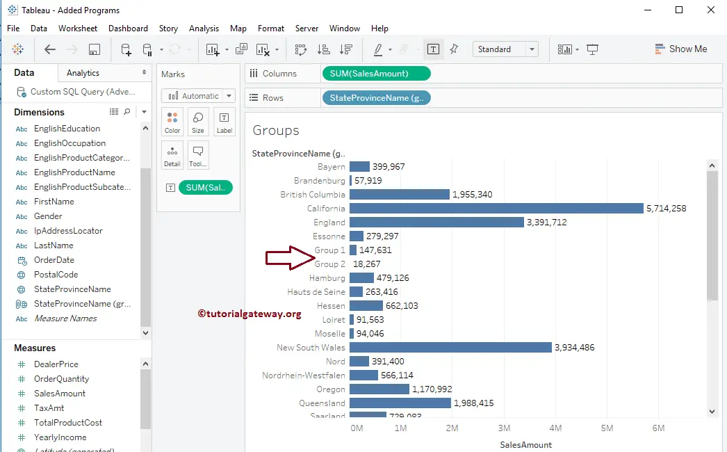 How to Edit Tableau Group 7