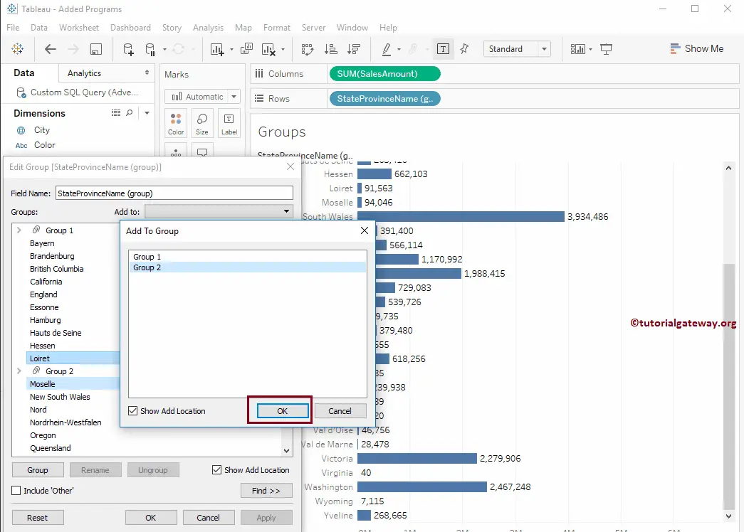 How to Edit Tableau Group 9