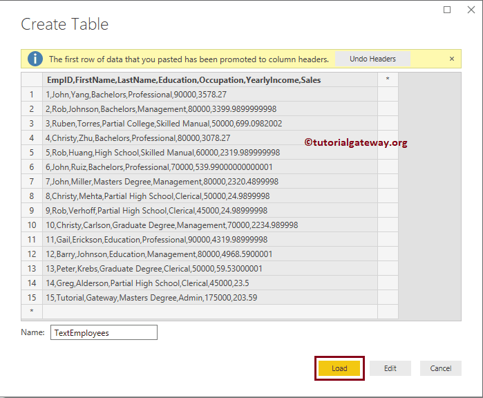 How to Enter Data into Power BI 19