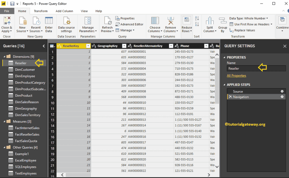 How to Rename Table Names in Power BI 2