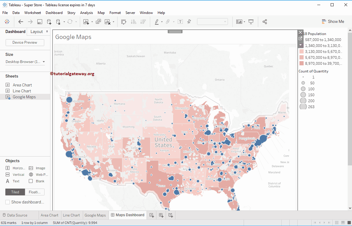 How to Use Google Maps in Tableau 12