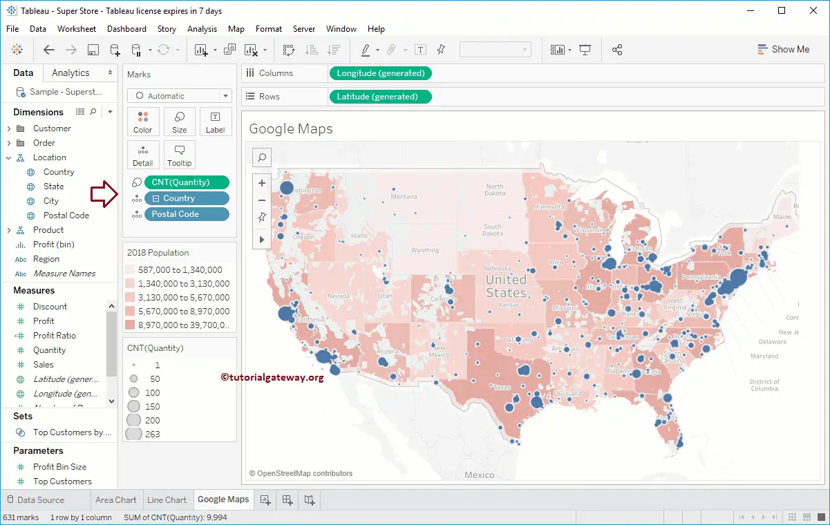 How to Use Google Maps in Tableau 4