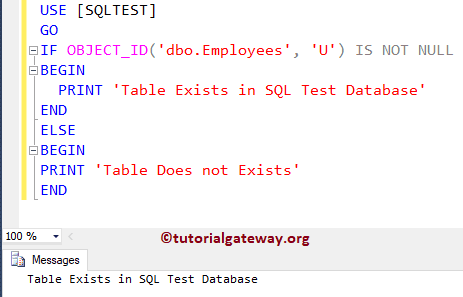 How to check if a Table exists in SQL Server 1
