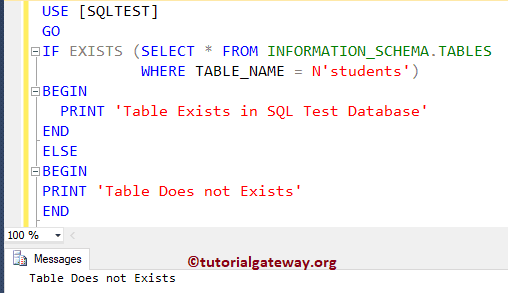 How to check if a Table exists in SQL Server 5