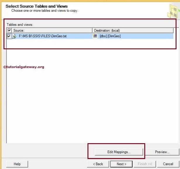 Database Table to Import Flat File 10