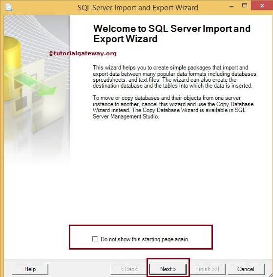 SQL Server Import and Export Wizard 2