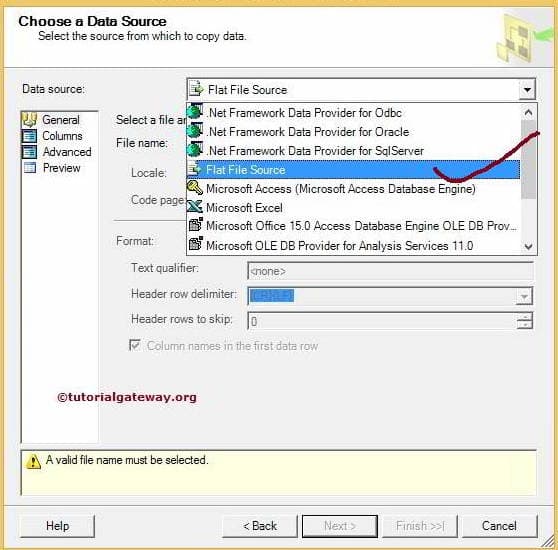Choose Fast File Source Connection 3