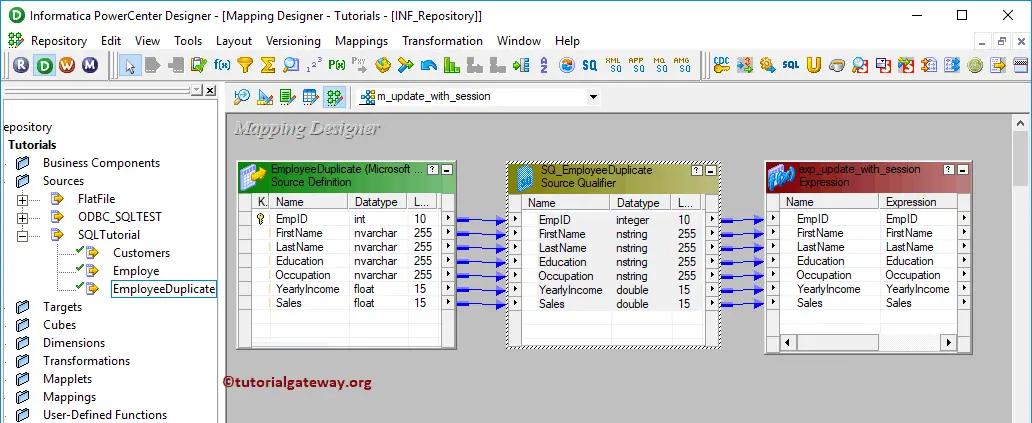 Informatica Update Strategy using Session Properties 7