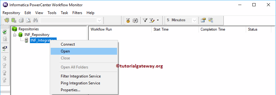 Informatica Workflow Monitor