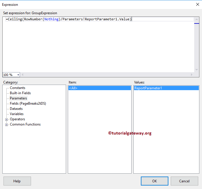 Insert Page Breaks in SSRS Report 27