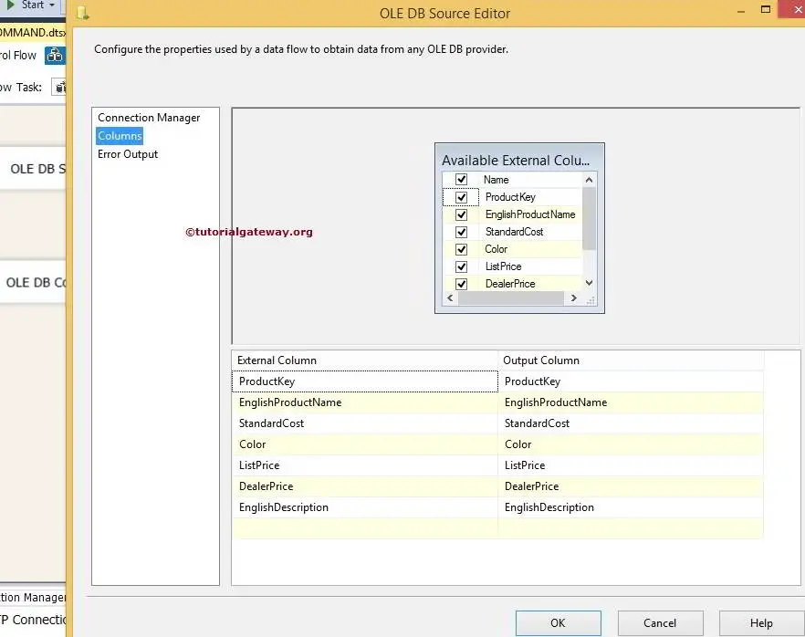 Inserting Data Using OLE DB Command Transformation in SSIS 4