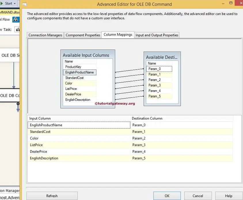 Inserting Data Using OLE DB Command Transformation in SSIS 9