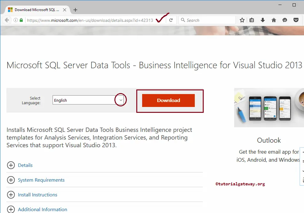 Install SQL Server Data Tools 0