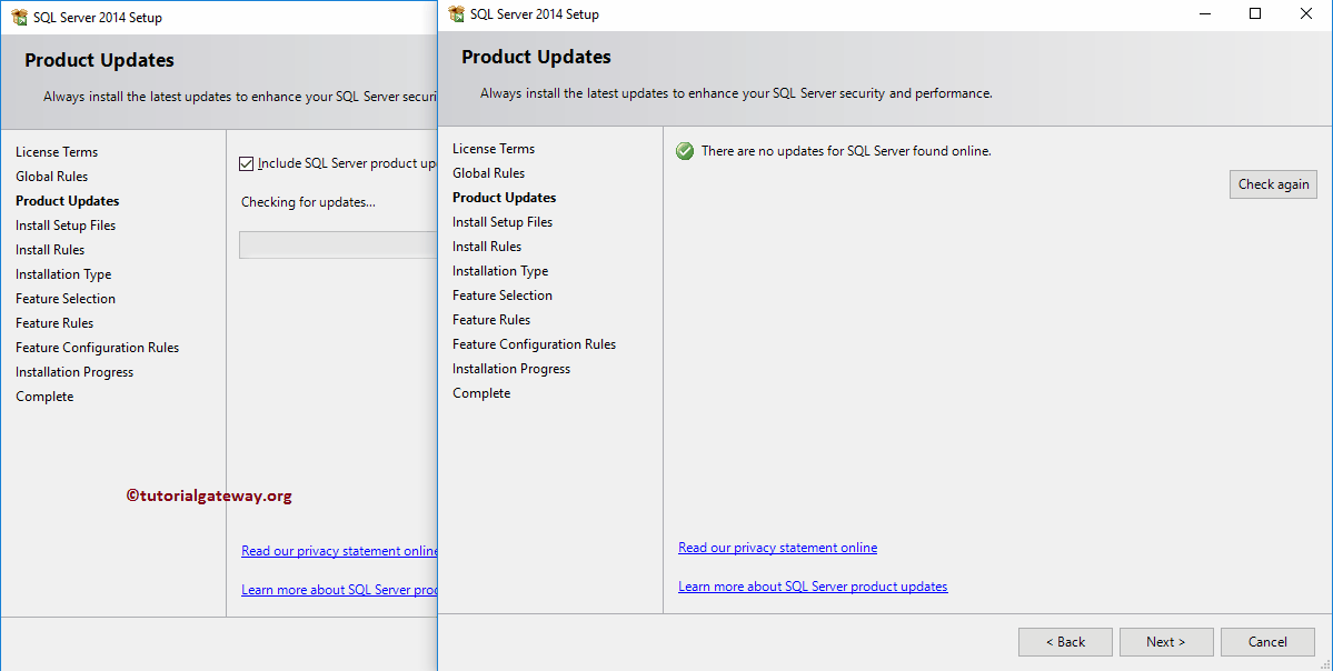 It checks the product updates 11