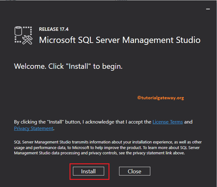 Install SQL Server Management Studio 13