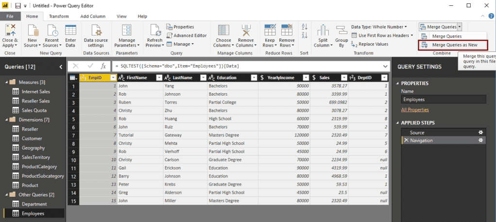 Joins in Power BI 5