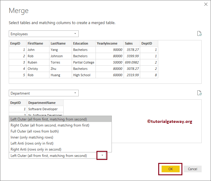 Joins in Power BI 8