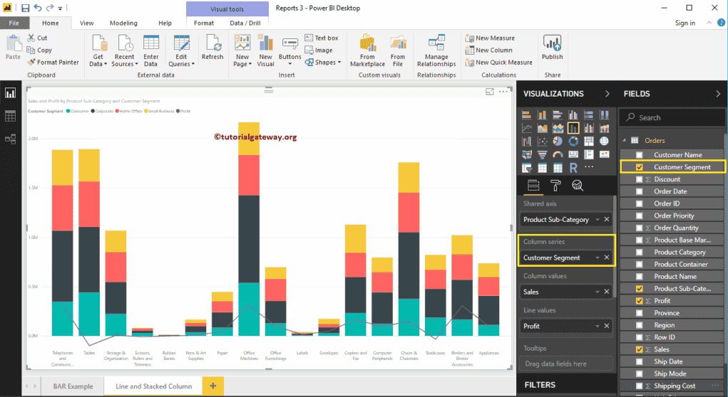 Power Bi Line Chart Multiple Lines