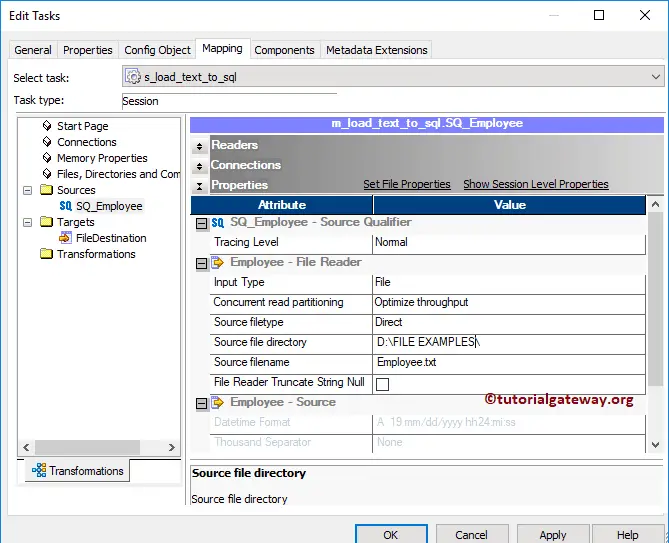 Load Data From Text File to SQL Server in Informatica 27