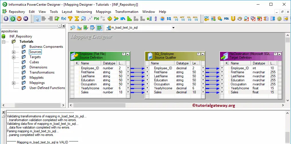 Load Data From Text File to SQL Server in Informatica 15