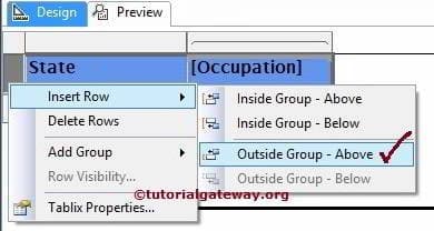 Insert Rows Outside the Group Above 7