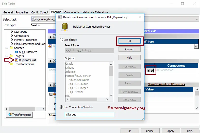 Move Data from SQL Server to another in Informatica 21