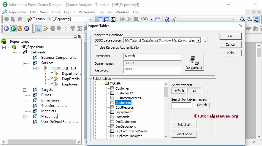 Move Data from SQL Server to another in Informatica 4
