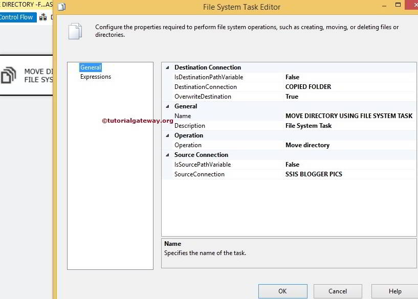 Move Directory Using FIle System Task in SSIS 9