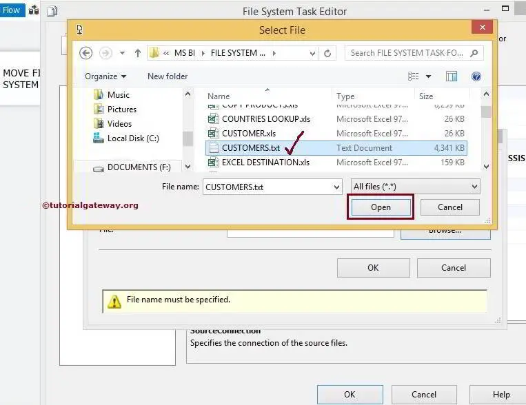 Move File Using File System Task in SSIS 5