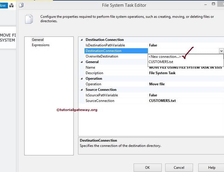 Move File Using SSIS File System Task 2