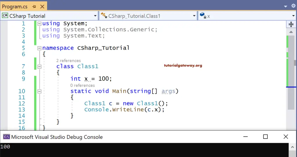 object oriented Programming OOPS Concept in C# 2