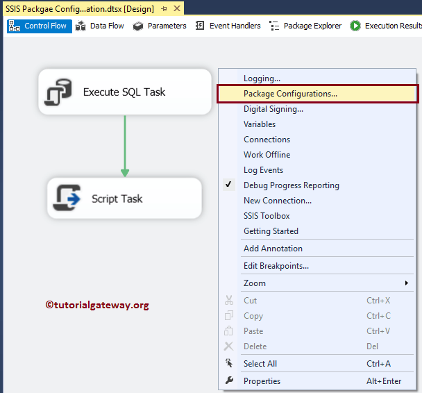 SSIS Package Configuration option for Environment Variable