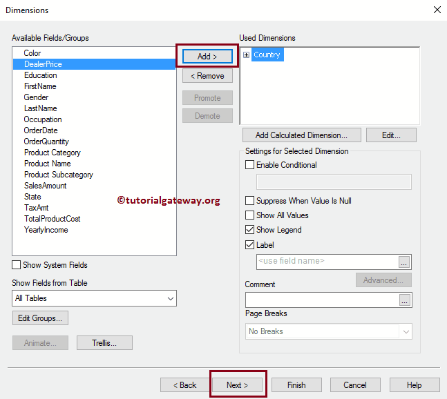 Add columns to user dimensions 6