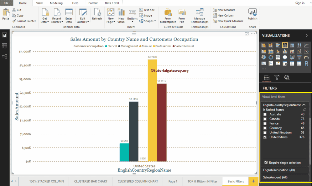 Power BI Basic Filters 6