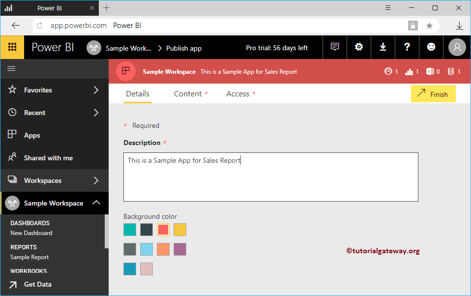 Publish App in Power BI 3