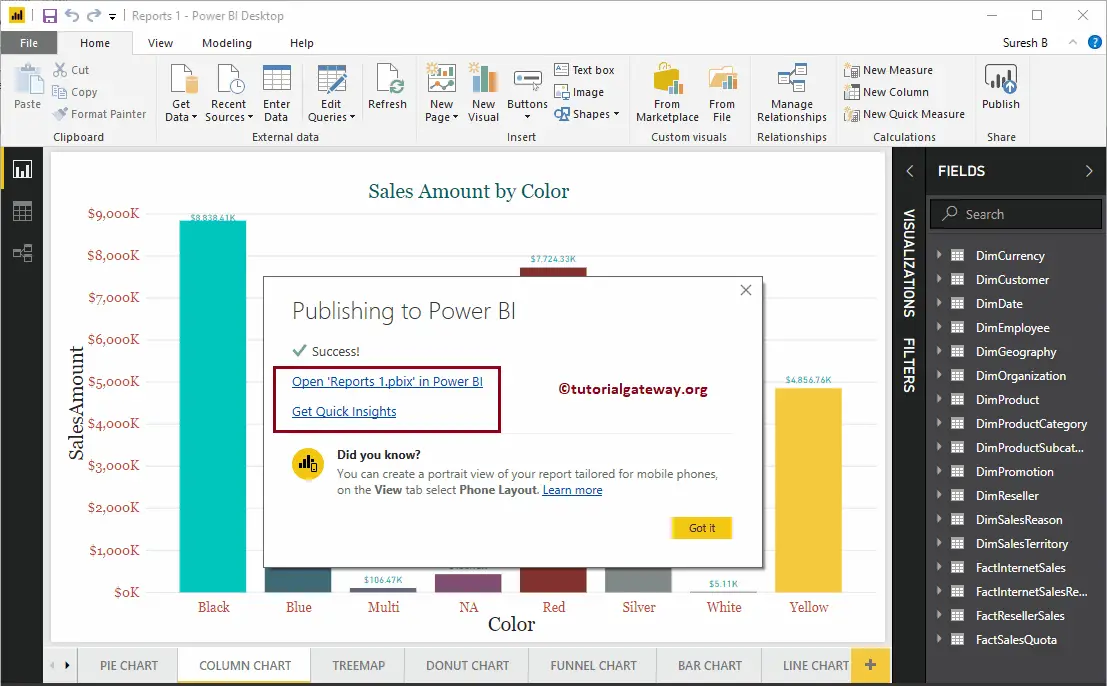 Publish Power BI Desktop Reports 5