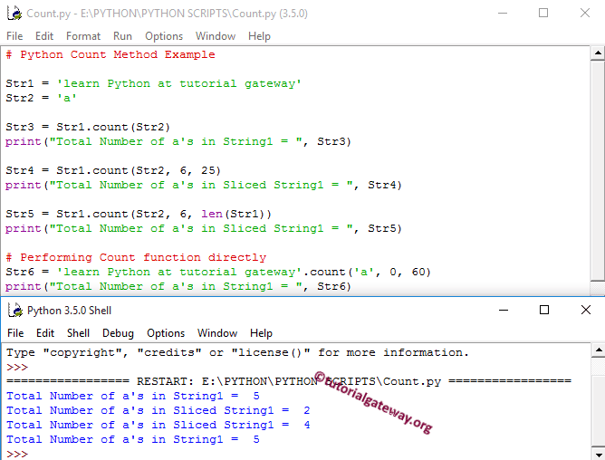 Python Count Example 1