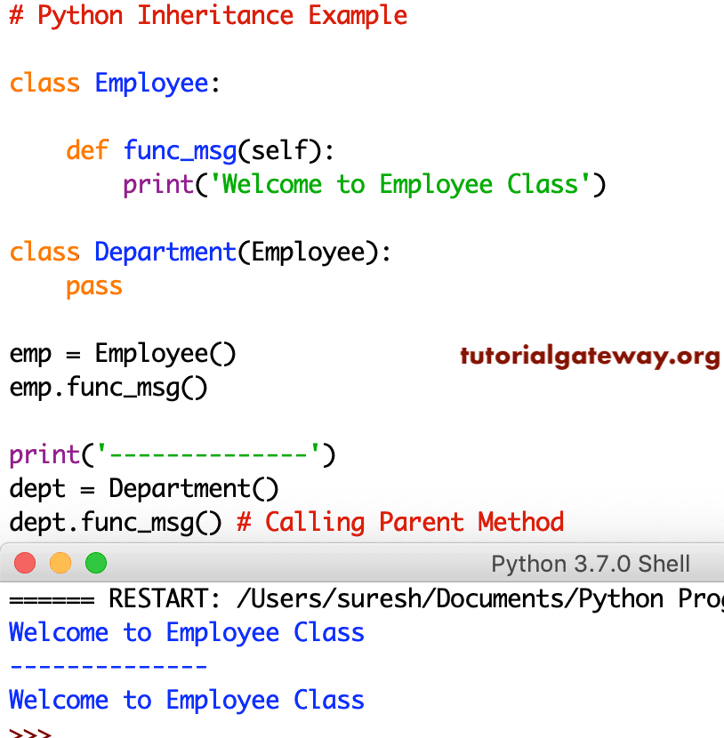 Python Inheritance 4