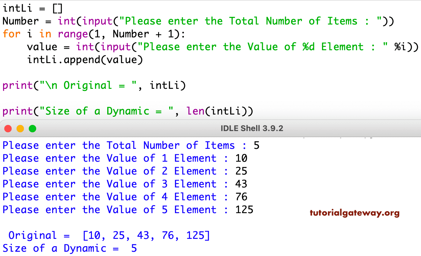Python List Length function 7