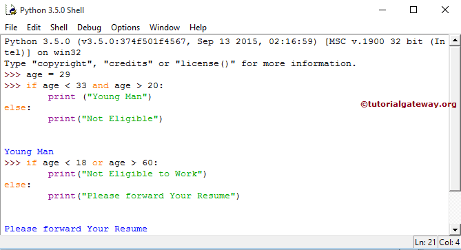 Python Logical Operators 1